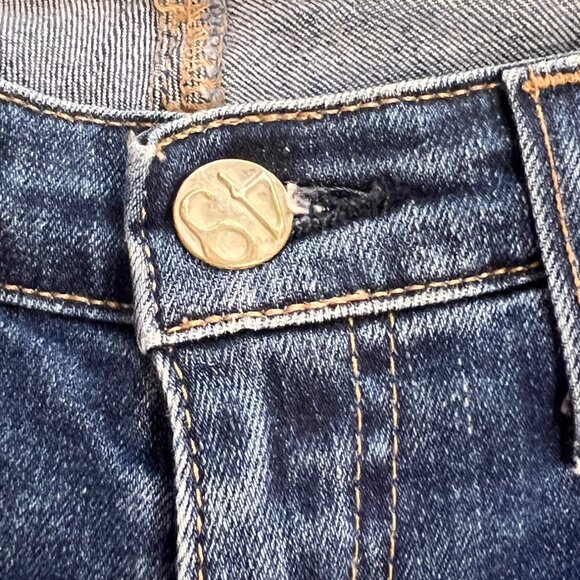 AG-Adriana Goldschmeid Jeans Womens Slim Fit Legging Ankle Size 25 Blue Distress - Picture 7 of 14